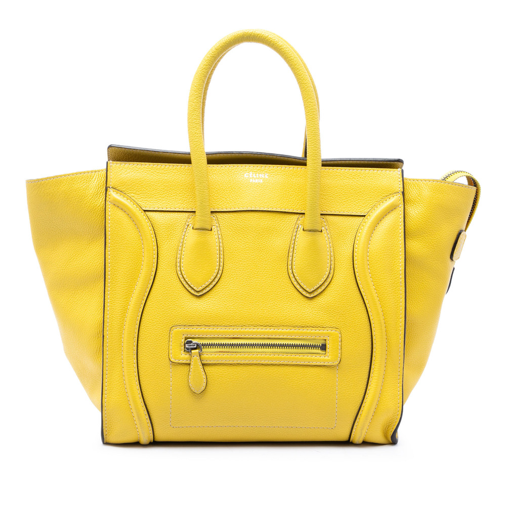 Pre-Loved Celine Mini Drummed Calfskin Luggage Tote